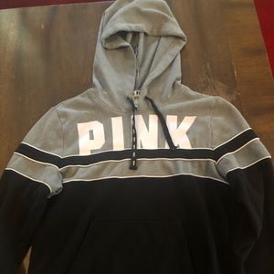 Pink pullover hoodie